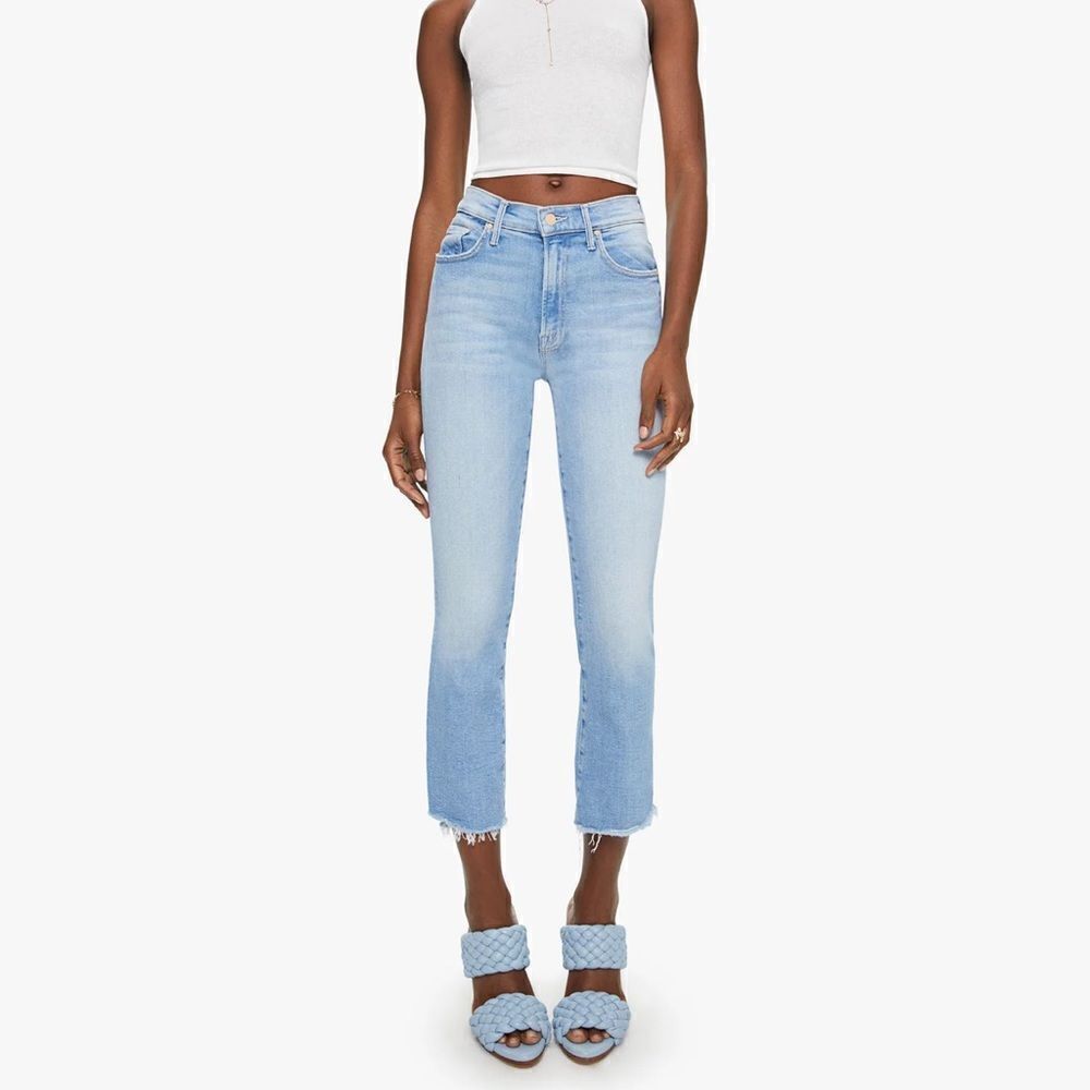 Mother The Insider Crop Step Fray In Limited Edition